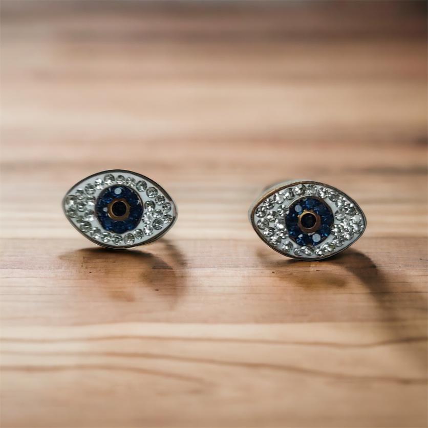 Anti Tarnish Evil Eye Ear Rings