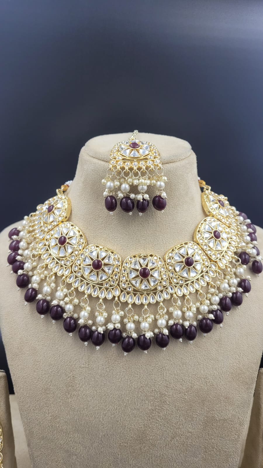 Kundan Semi Bridal Necklace Set