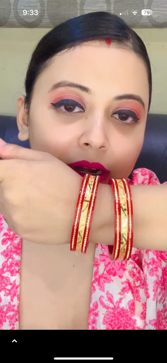 pola bangles in pair