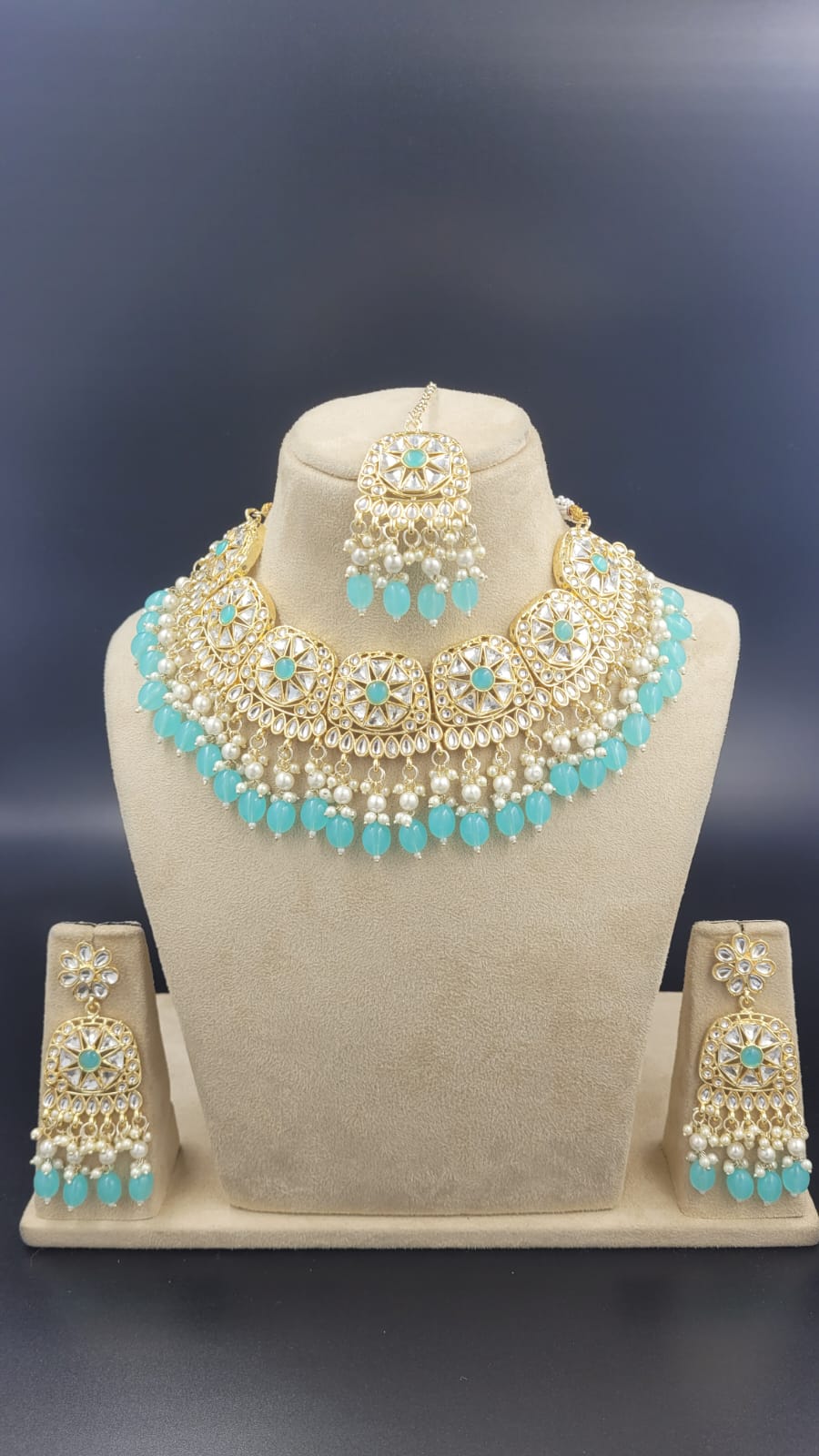 Kundan Semi Bridal Necklace Set