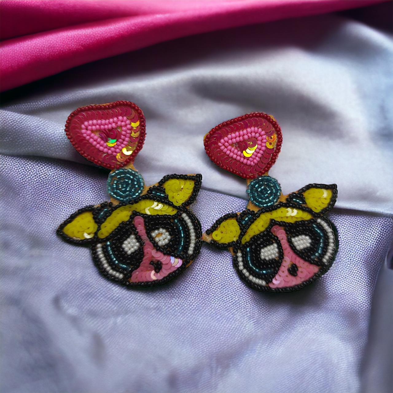 Quirky Fabric Handmade Earrings